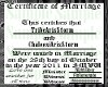 Marriage Certificate CAS
