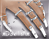 ✘Bling White Nails