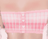 Tartan Crop Peach Andro