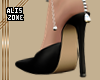 [AZ] Black  Anklet Heels