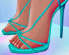 Kylie Turquoise Heels