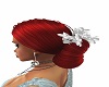 red wedding hair