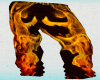 Fire Pants With A Skull