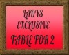 LADYS EXCLUSIVE TABLE 42