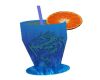 Blue dragon drinking cup