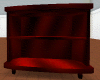 red/black tv stand