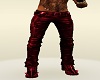 Red Leather Pants-Boots