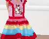 Kids Unicorn Red Dress