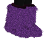 purple fur boots
