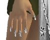 Sweet silver long nails