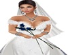 3 Blue Roses & rings