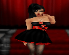 Sexy Satin & Roses Dress