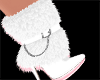𓇼 White Fur Boots