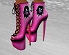 BBG Pink Ankle Boots