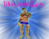 blue neon lace boxer sho