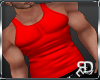 Leonas Red Muscle Tank