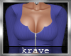 [K] BUSTY ZIPPER TOP