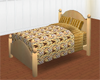 Gold Satin Bed