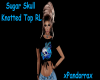 Sugar Skull Knotted Top