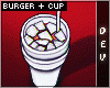 Cheese Burger x 2xCup