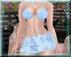NC blue Bikini Skirt