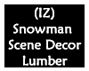IZ Snowman Scene Lumber