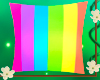 trippy rainbow pillows.