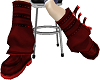 Red Dye disaster boots