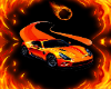 Fire hot car background