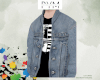 Denim Bomber Jacket F