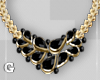 Black Gold Diamond Neck