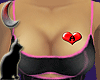 A heart breast tattoo