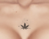 marijuana chest tattoo