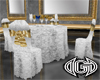 Gold and White Table set