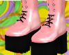 Pink Platform Boot