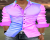 Purple Pink Fitted Shirt