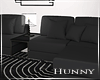 H. Modern Black Couch