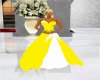 yellow/white wedding