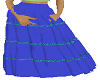 boho skirt maxi blue