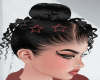 Black hair  RED STAR