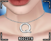 *A* Q Letter Necklace