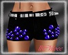 {C}Purple Spiked Shorts