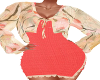 Ami-Melon/Cream Dress