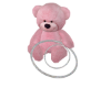 Pastel Pink Hula Bear