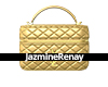 J* $L Gold Vanity Bag