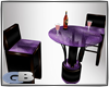 bartable w chairs purple