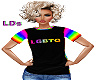 {LDs}LGBTQIA Blk Shirt/F