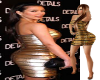 Kim Kardashian Gold Dres