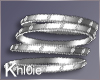 K silver diam bracelets