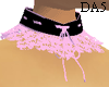A Pink Lace Black Collar